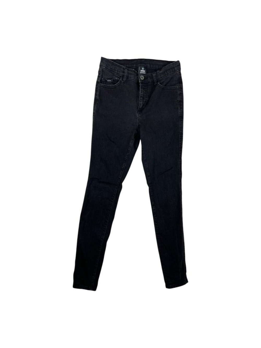 Kuhl Jeans Womens 10 Black Dark Wash Slim Fit Skinny Stretch Denim Pants Casual